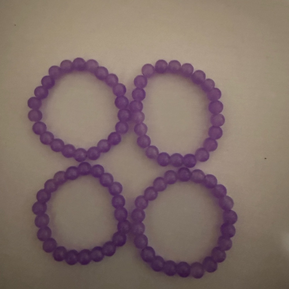 Glass beaded bracelet